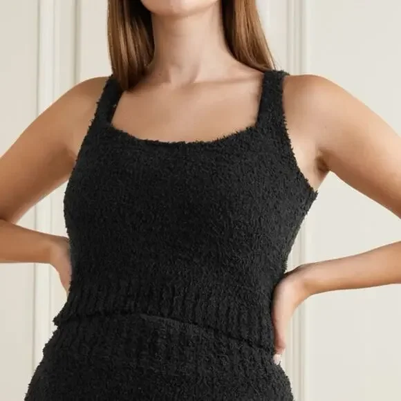 Sheer Knit Skims Fuzzy Knit Tank Top SKIMS Tops Skims Sm Cozy Knit